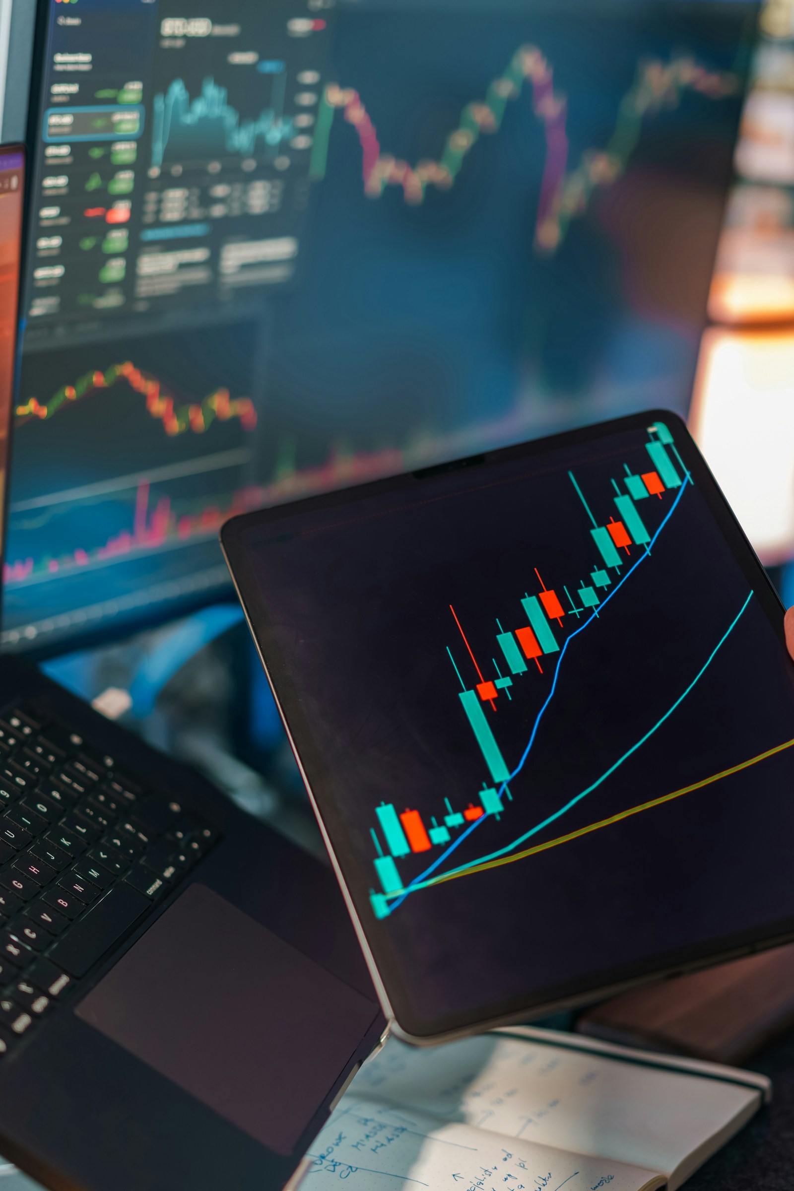 Trading competition screens and market dashboards